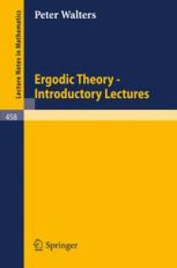 cover of the book Ergodic Theory — Introductory Lectures