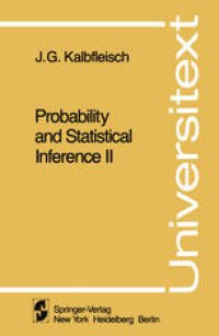 cover of the book Probability and Statistical Inference