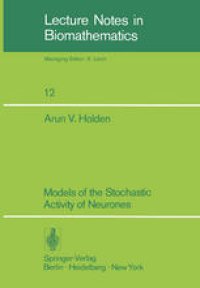 cover of the book Models of the Stochastic Activity of Neurones