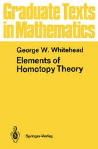 cover of the book Elements of Homotopy Theory