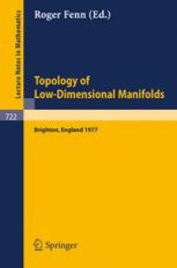 cover of the book Topology of Low-Dimensional Manifolds: Proceedings of the Second Sussex Conference, 1977