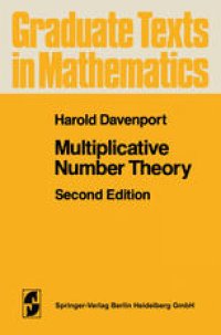 cover of the book Multiplicative Number Theory