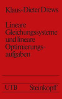 cover of the book Lineare Gleichungssysteme und lineare Optimierungsaufgaben