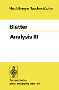 cover of the book Analysis III