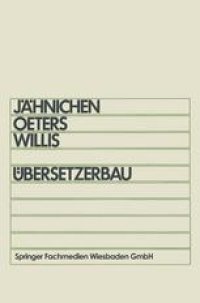 cover of the book Übersetzerbau: Skriptum für Informatiker im Hauptstudium