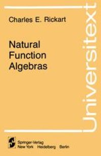 cover of the book Natural Function Algebras