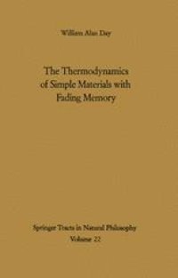 cover of the book The Thermodynamics of Simple Materials with Fading Memory