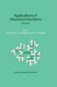 cover of the book Applications of Fibonacci Numbers: Volume 3 Proceedings of ‘The Third International Conference on Fibonacci Numbers and Their Applications’, Pisa, Italy, July 25–29, 1988