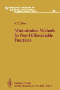 cover of the book Minimization Methods for Non-Differentiable Functions