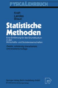 cover of the book Statistische Methoden: Eine Einführung für das Grundstudium in den Wirtschafts- und Sozialwissenschaften