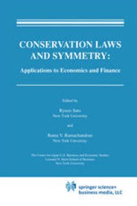 cover of the book Conservation Laws and Symmetry: Applications to Economics and Finance