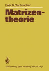 cover of the book Matrizentheorie