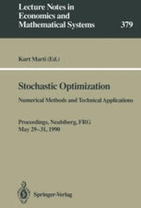 cover of the book Stochastic Optimization: Numerical Methods and Technical Applications