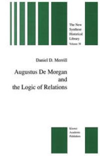 cover of the book Augustus De Morgan and the Logic of Relations