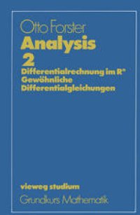 cover of the book Analysis 2: Differentialrechnung im Rn, Gewöhnliche Differentialgleichungen