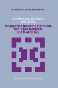 cover of the book Inequalities Involving Functions and Their Integrals and Derivatives