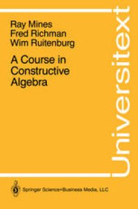 cover of the book A Course in Constructive Algebra