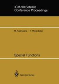 cover of the book ICM-90 Satellite Conference Proceedings: Special Functions