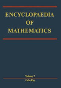 cover of the book Encyclopaedia of Mathematics: Orbit — Rayleigh Equation