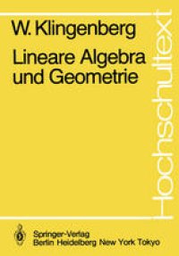 cover of the book Lineare Algebra und Geometrie