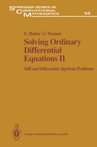 cover of the book Solving Ordinary Differential Equations II: Stiff and Differential-Algebraic Problems