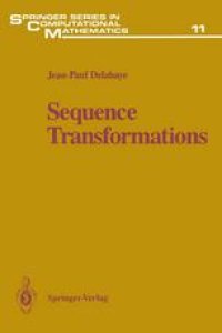 cover of the book Sequence Transformations