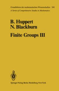 cover of the book Finite Groups III