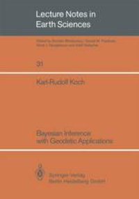 cover of the book Bayesian Inference with Geodetic Applications