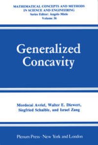 cover of the book Generalized Concavity