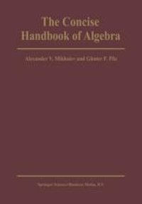 cover of the book The Concise Handbook of Algebra