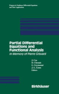 cover of the book Partial Differential Equations and Functional Analysis: In Memory of Pierre Grisvard