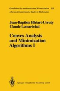 cover of the book Convex Analysis and Minimization Algorithms I: Fundamentals