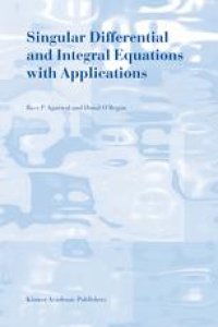 cover of the book Singular Differential and Integral Equations with Applications