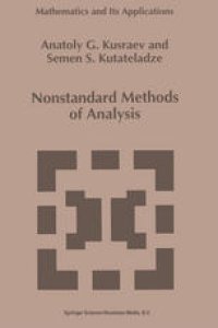 cover of the book Nonstandard Methods of Analysis