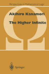 cover of the book The Higher Infinite: Large Cardinals in Set Theory from Their Beginnings