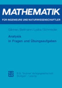 cover of the book Analysis in Fragen und Übungsaufgaben