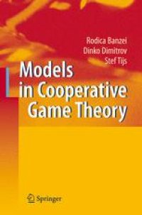 cover of the book Models in Cooperative Game Theory