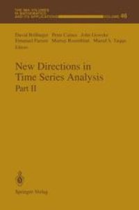 cover of the book New Directions in Time Series Analysis: Part II