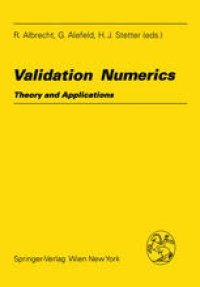 cover of the book Validation Numerics: Theory and Applications