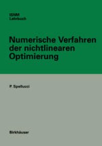 cover of the book Numerische Verfahren der nichtlinearen Optimierung