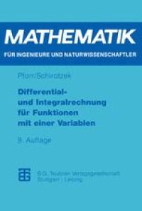 cover of the book Differential- und Integralrechnung für Funktionen mit einer Variablen