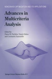 cover of the book Advances in Multicriteria Analysis