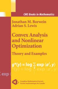 cover of the book Convex Analysis and Nonlinear Optimization: Theory and Examples