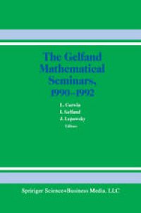 cover of the book The Gelfand Mathematical Seminars, 1990–1992