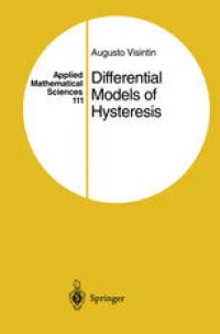 cover of the book Differential Models of Hysteresis