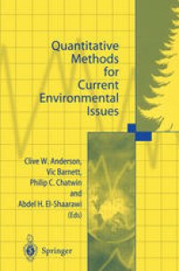 cover of the book Quantitative Methods for Current Environmental Issues