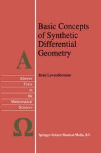 cover of the book Basic Concepts of Synthetic Differential Geometry