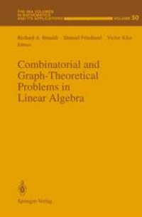 cover of the book Combinatorial and Graph-Theoretical Problems in Linear Algebra