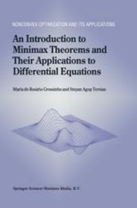 cover of the book An Introduction to Minimax Theorems and Their Applications to Differential Equations