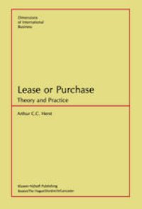 cover of the book Lease or Purchase: Theory and Practice